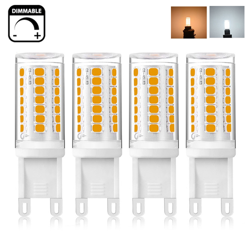 G9 T5 LED Bulb Dimmable 4W 80-3014 SMD Silicone Light Equivalent 35W White Warm 
