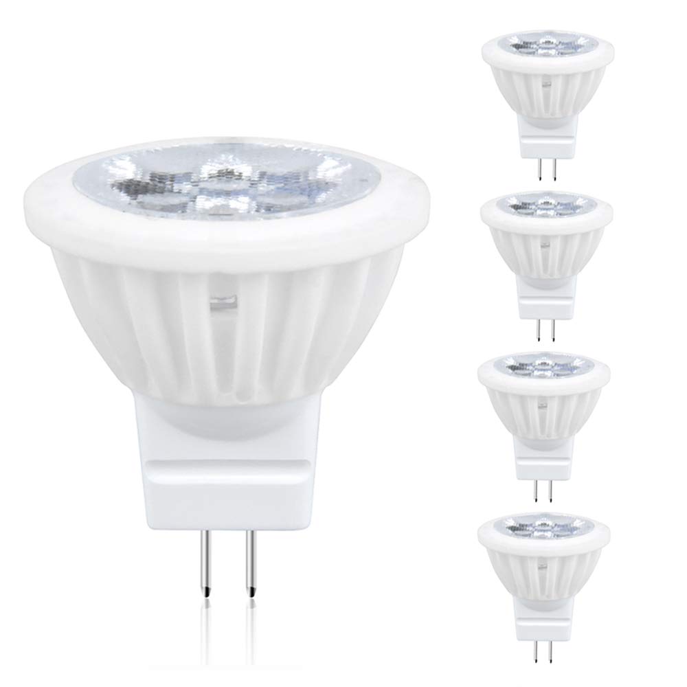 Bonlux 4W MR16 GU5.3 LED Bulb 120V Dimmable G5.3 Bi-pin LED Spot Light 5-pack 
